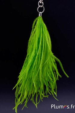 Pendentif autruche - 12 cm - lime